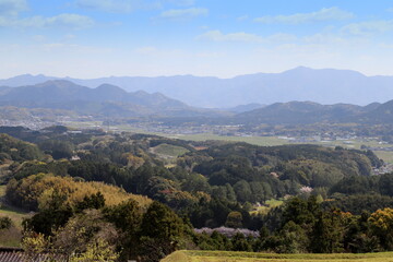 Fototapeta premium 清水観音から見た宮若市風景