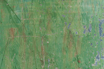 texture old metal plate in brown green color detail copy space for text industrial sharp