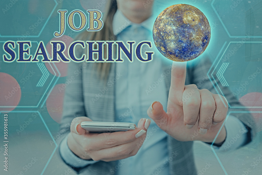 Poster handwriting text job searching. conceptual photo listing the possible occupation that you are capabl