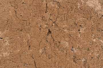 Old house wall falling apart texture background orange brown yellow white grunge space for text