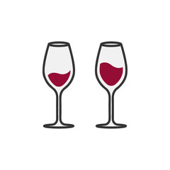 Wine glass icon vector illustration
