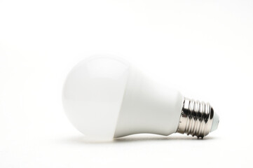 Economic LED lamp for lighting on a white background
