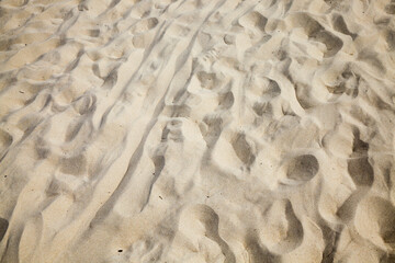wavy uneven structure of sand