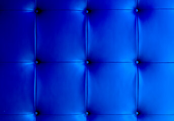 Texture of Blue leather of sofa background