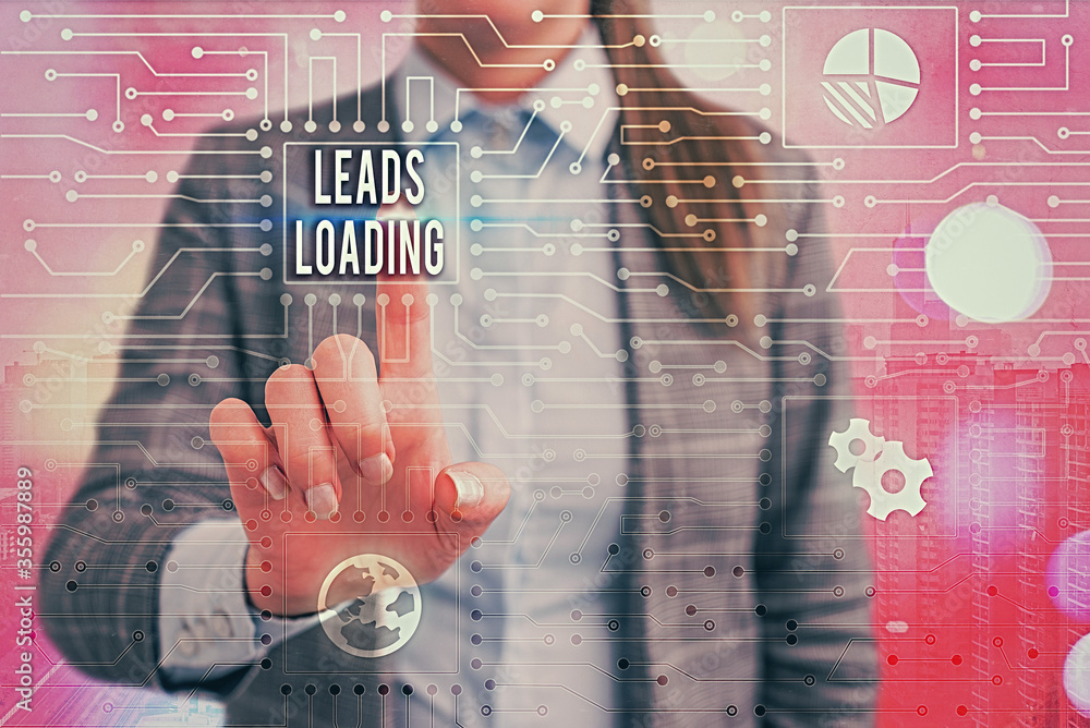 Poster text sign showing leads loading. business photo text initiating customer regards with the generating