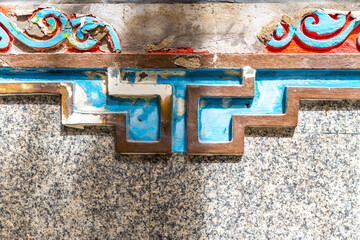 graffiti on wall in oriental Chinese style 