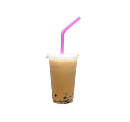 Iced coffee  isolated on white background