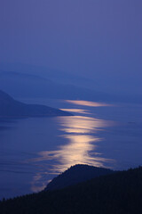 moon over the sea