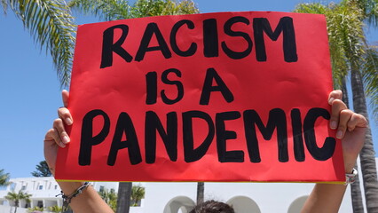 Close up of sign reading 