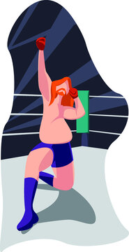 Wrestle Vector Illustration