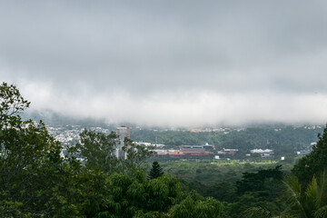 clouds over the city