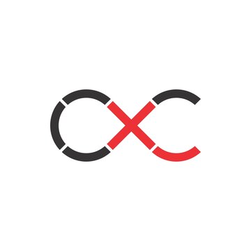 CXC letter logo design vector