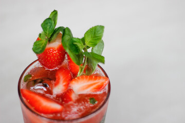 Close-up Mojito de Fresa 