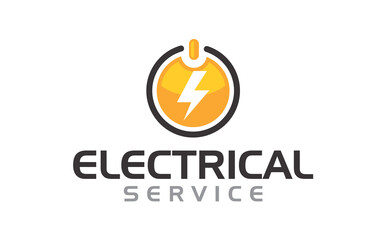 Creative innovation for electrician service logo