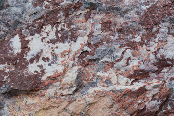 Rock surface for backdrop. Limestone and calcite onyx. Mineral composition - calcite, hematite, clay minerals. Color - Don Juan, Iron, Hue Gray. Concept of cement and flux raw.