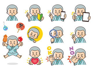 甚兵衛を着た男の子　夏祭り　祭　イベント　バリエーション