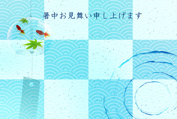 暑中見舞い あじさい すいか 背景 Wall Mural Wallpaper Murals J Boy 暑中見舞い あじさい すいか 背景 Wall Mural Wallpaper Murals J Boy