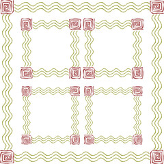 set of vintage frames with hearts