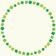 Fototapete 四つ葉のクローバーの可愛い手描き風イラスト アイコン 5色イラストセット幸運希望誠実愛情 Globeds