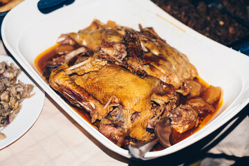 Filipino dish Stewed Whole Duck also known as 