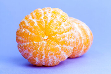 peeled delicious orange