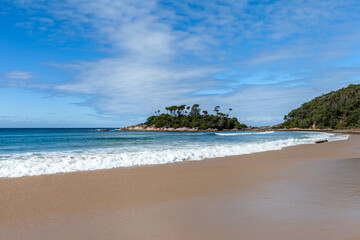 Beautiful coastline of Wingen Inlet, Far East Gippsland, Victoria Australia.  East Gippsland is a popular holiday destination.