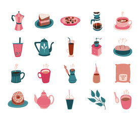 bundle of coffee and tea free form style icon
