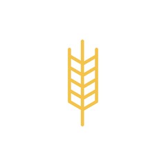 Agriculture wheat Logo Template vector icon design. Vector illustration