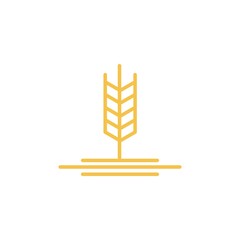 Agriculture wheat Logo Template vector icon design. Vector illustration
