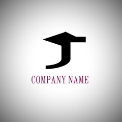 Creative j letter logo design template. 
