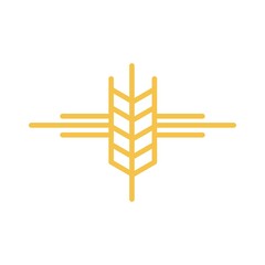 Agriculture wheat Logo Template vector icon design. Vector illustration