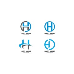 H Letter Logo Template Design Vector