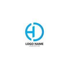 Obraz premium H Letter Logo Template Design Vector