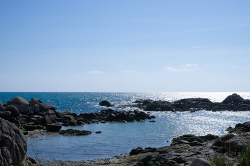 Fototapeta na wymiar rocks and sea landscape