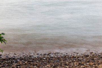 Waves Crashing into the Western Shores of Lake Michigan in Eastern Wisconsin