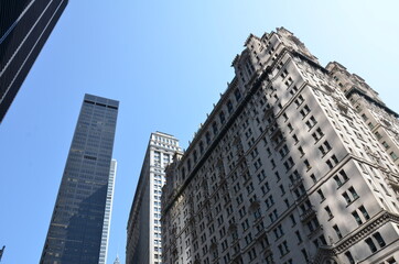 Fototapeta na wymiar tall buidings or skyscrapers in New York city