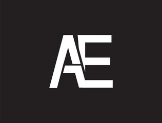 Obraz premium design a professional letter AE logo, Letter AE icon