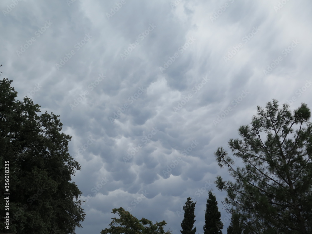 Wall mural clouds in the sky