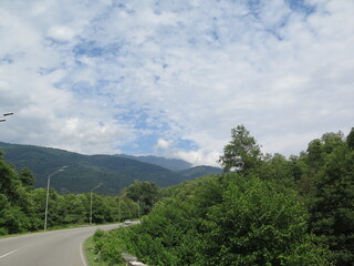 mountain road in the mountains