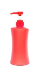 Plastic Bottle pump Of Gel, Liquid Soap, Lotion, Cream, Shampoo on white background