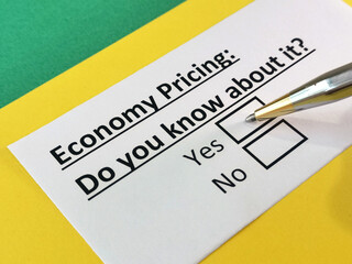 Fototapeta premium Questionnaire about marketing.
