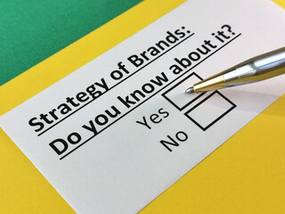 Obraz premium Questionnaire about marketing.