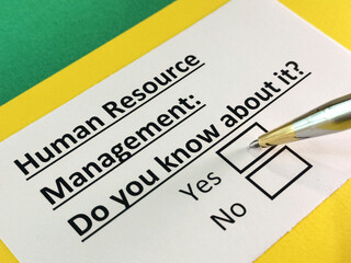 Obraz premium Questionnaire about marketing.