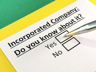 Obraz premium Questionnaire about marketing.