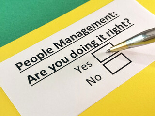 Fototapeta premium Questionnaire about marketing.