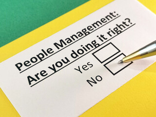 Obraz premium Questionnaire about marketing.
