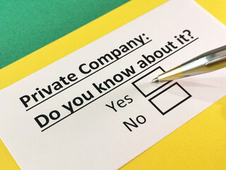 Obraz premium Questionnaire about marketing.