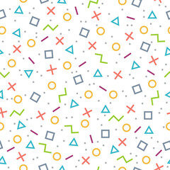 Geometric seamless pattern. Abstract background template design. Applicable for Fabric Print, Cover, Paper, wallpaper. Vector Eps10.