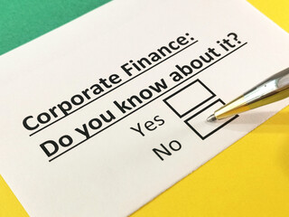 Obraz premium Questionnaire about marketing.