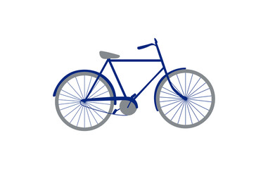 Fototapeta na wymiar Bicycle vector illustration. Bicycle flat style.